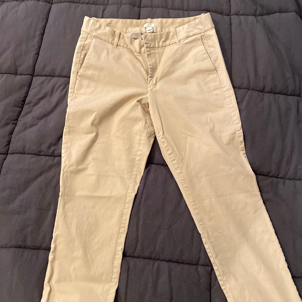 J.Crew khaki crop or ankle pants